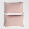 ïn home 100% Linen Pillowcase Pair - Pink - Image 1