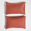 ïn home 100% Linen Pillowcase Pair - Rust - Image 1