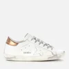 Golden Goose Women's Superstar Leather Trainers - White/Gold - Image 1