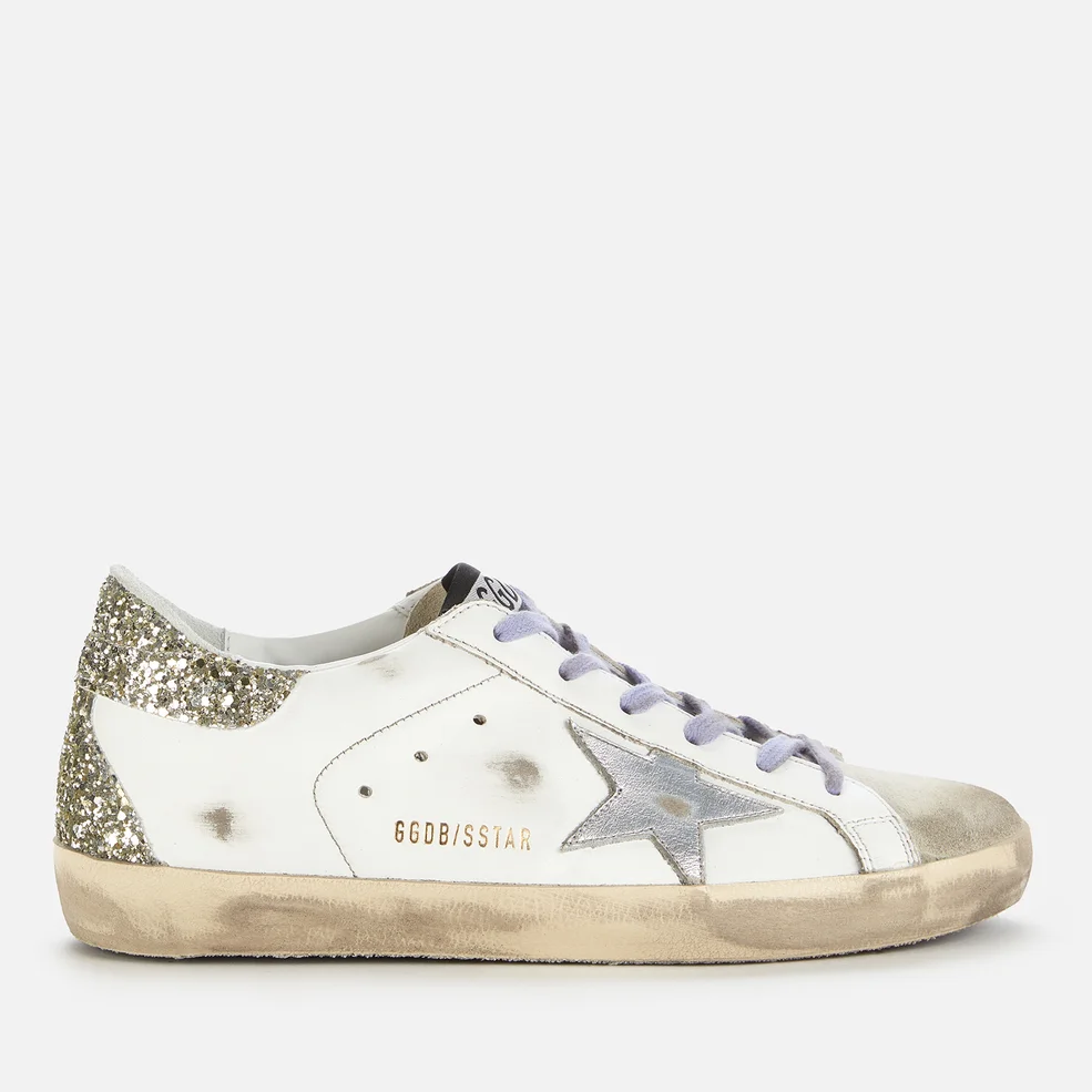 Golden Goose Women's Superstar Leather Trainers - White/Ice/Silver Image 1
