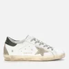 Golden Goose Women's Superstar Leather Trainers - White/Ice/Military - Image 1
