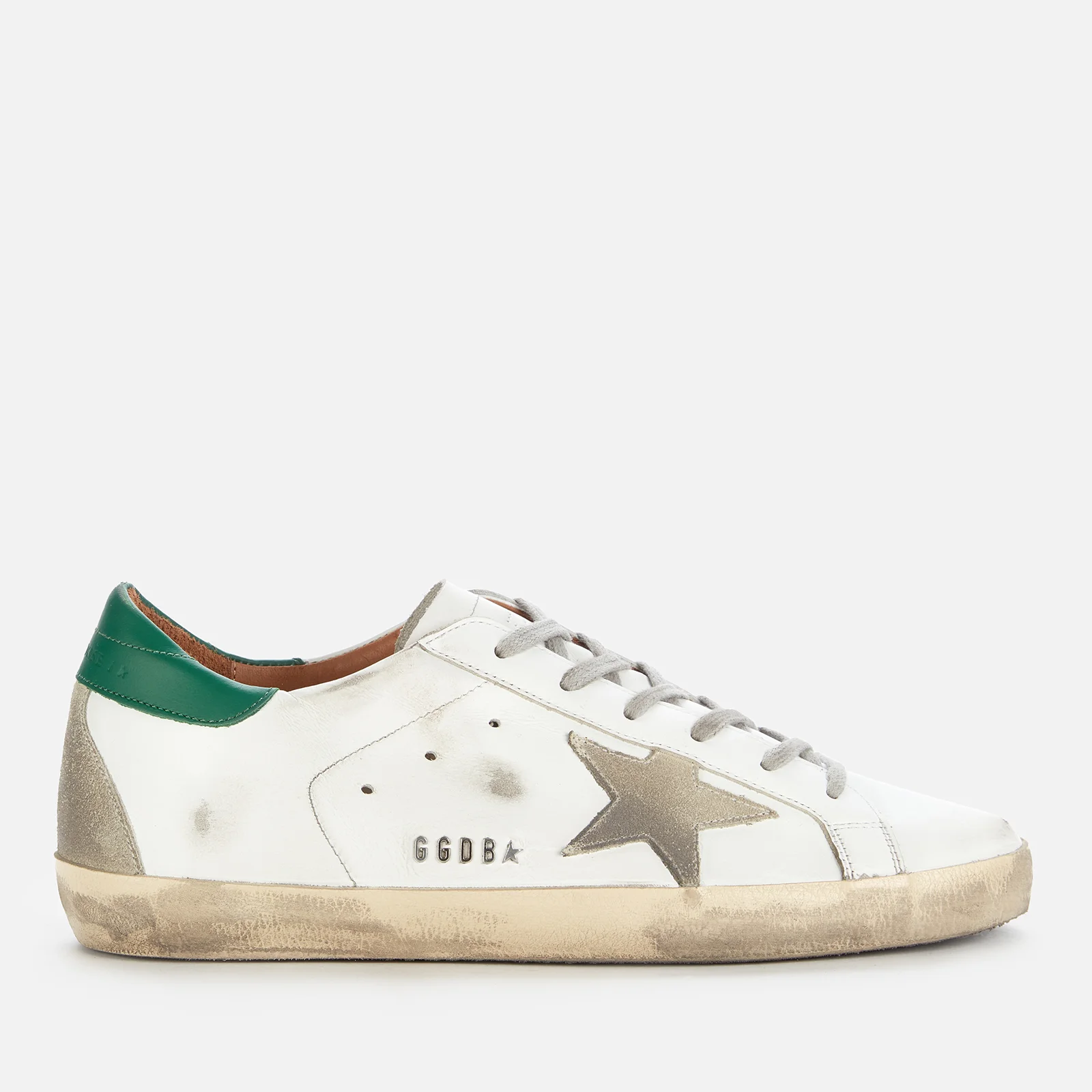 Golden Goose Women's Superstar Leather Trainers - White/Ice/Green Image 1