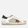 Golden Goose Women's Superstar Mesh/Leather Trainers - Silver/White/Capuccino - Image 1