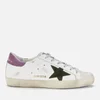 Golden Goose Women's Superstar Leather Trainers - White/Military Green - Image 1