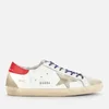 Golden Goose Men's Superstar Leather Trainers - Ice/White/Seedpearl/Red - Image 1