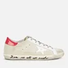 Golden Goose Women's Superstar Suede Trainers - Ice/White/Light Red - Image 1