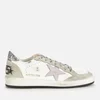 Golden Goose Women's Ball Star Leather Trainers - White/Lilac/Oil Green - Image 1