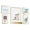 Umbra Matinee Gallery Frames (Set of 5) - Matte Brass - Image 1