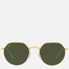 Ray-Ban Jack Hexagonal Metal Sunglasses - Gold - Image 1