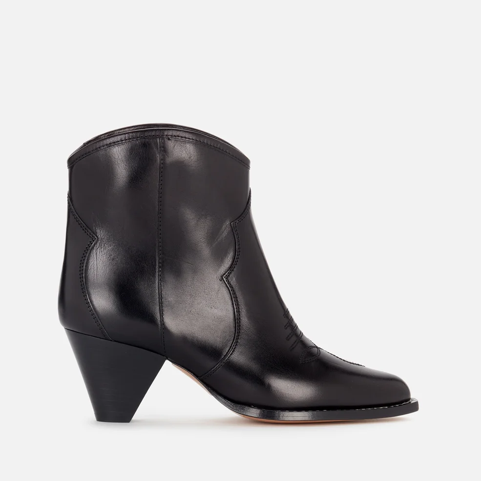Marant Etoile Women's Darizo Leather Heeled Ankle Boots - Black Image 1