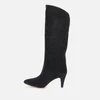 Marant Etoile Women's Laylis Suede Heeled Knee High Boots - Faded Black - Image 1