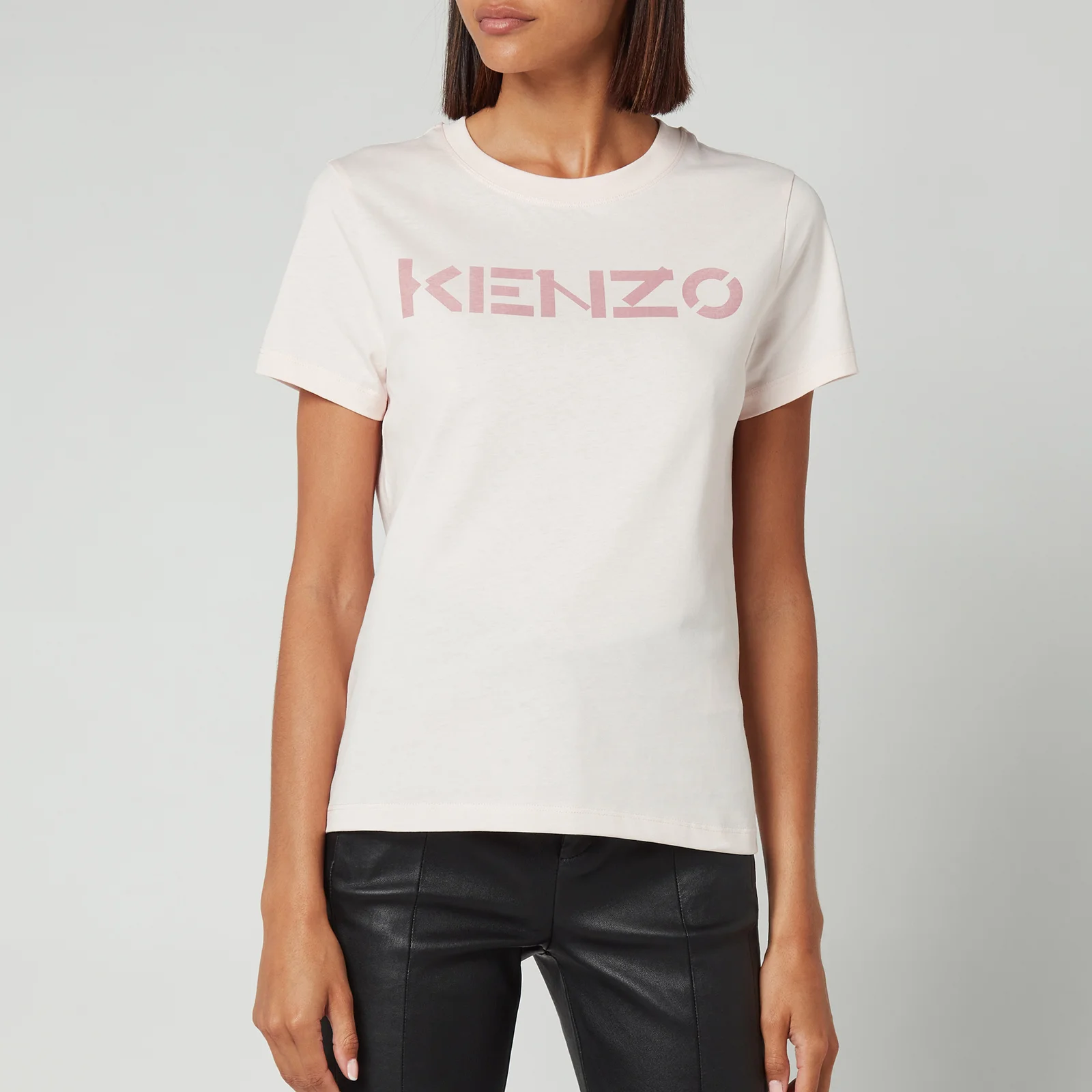 KENZO Women's Logo Classic T-Shirt - Faded Pink Image 1