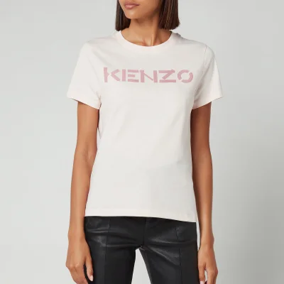 KENZO Women's Logo Classic T-Shirt - Faded Pink