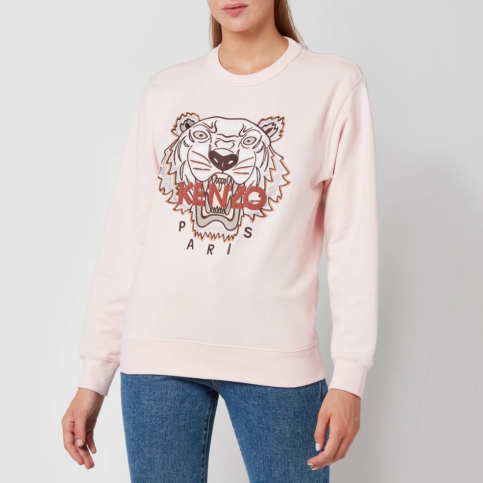 KENZO Women's Classic Tiger Sweatshirt - Faded Pink Image 1