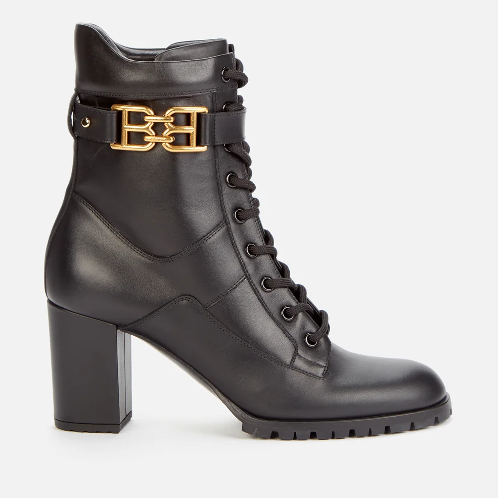 Bally Women's Gioele Leather Lace Up Boots - Black Image 1
