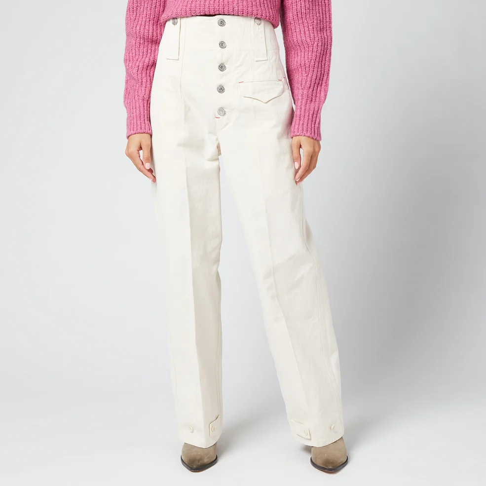 Isabel Marant Women's Darlena Trousers - Ecru Image 1