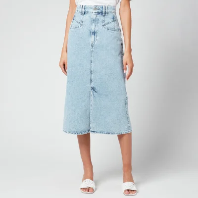 Isabel Marant Women's Dipoma Denim Skirt - Light Blue