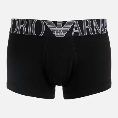 Emporio Armani Underwear Men's Mega Logo Boxer Briefs - Black