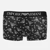 Emporio Armani Underwear Men's All Over Eagle Print Boxer Shorts - Black/White - Image 1