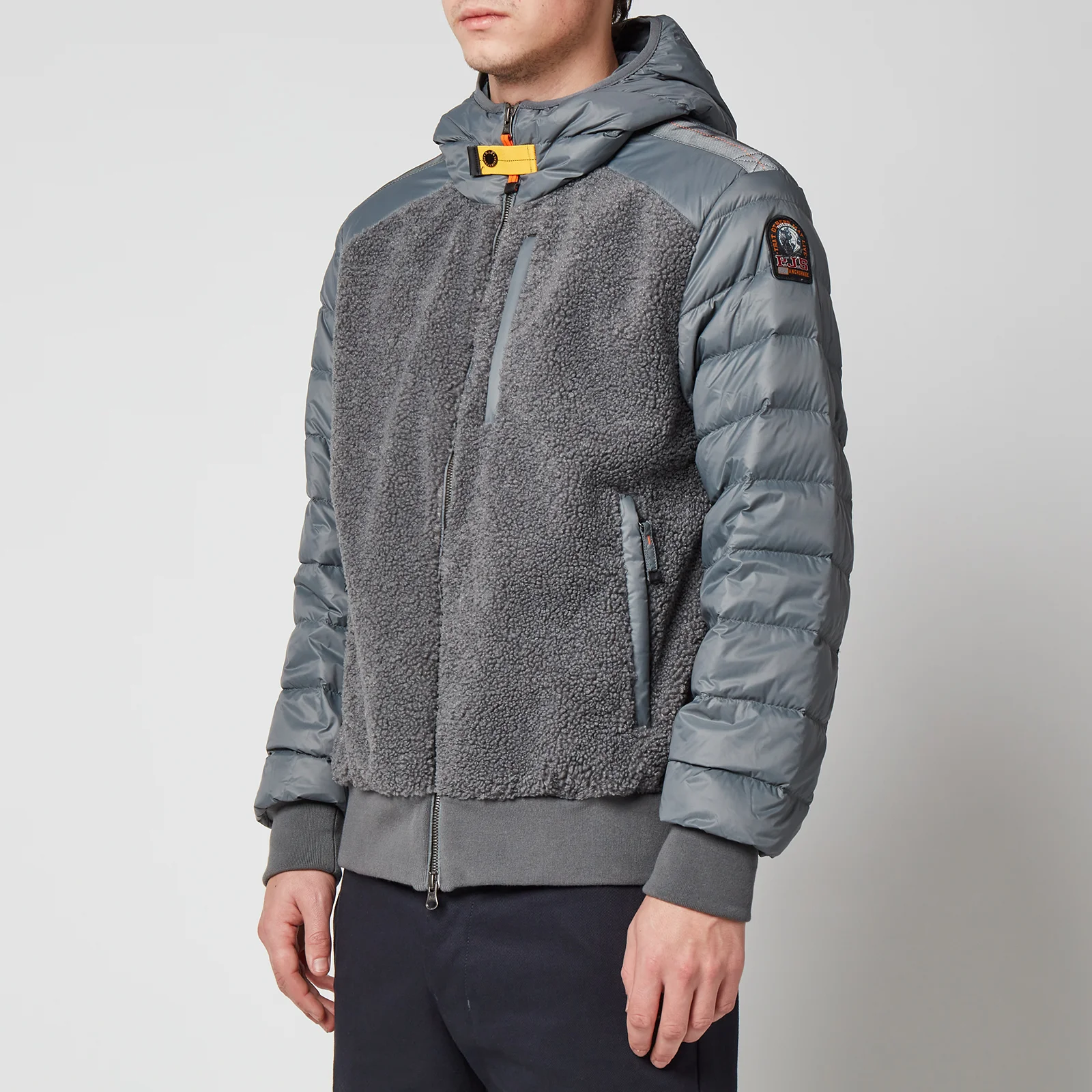 Parajumpers Men's Rhino Fleece + Nylon Zipped Sweatshirt - Magnet Image 1