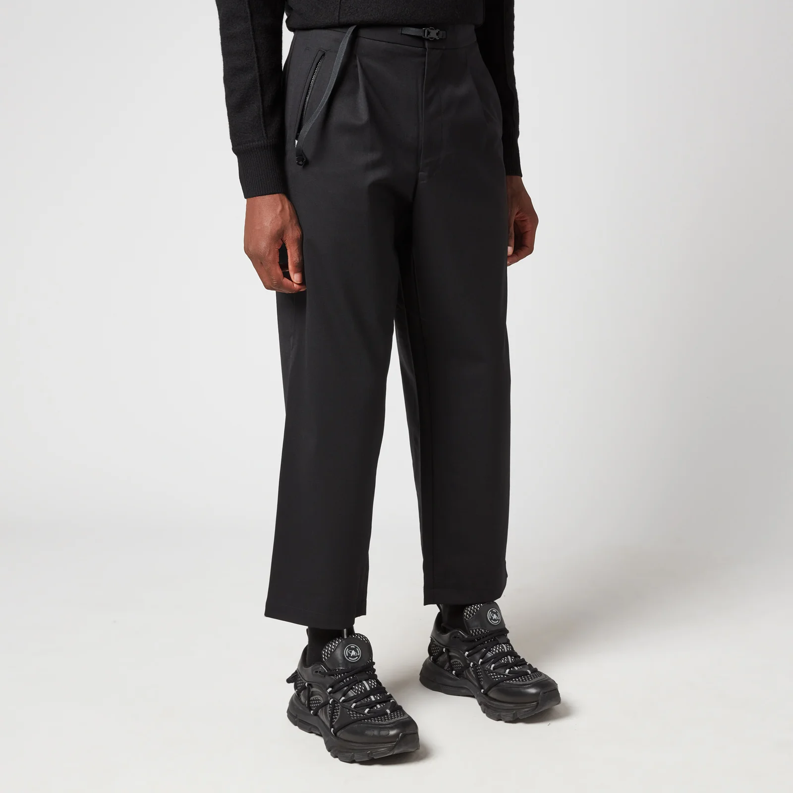 Y-3 Men's Refined Wool Stretch Pants - Black Image 1