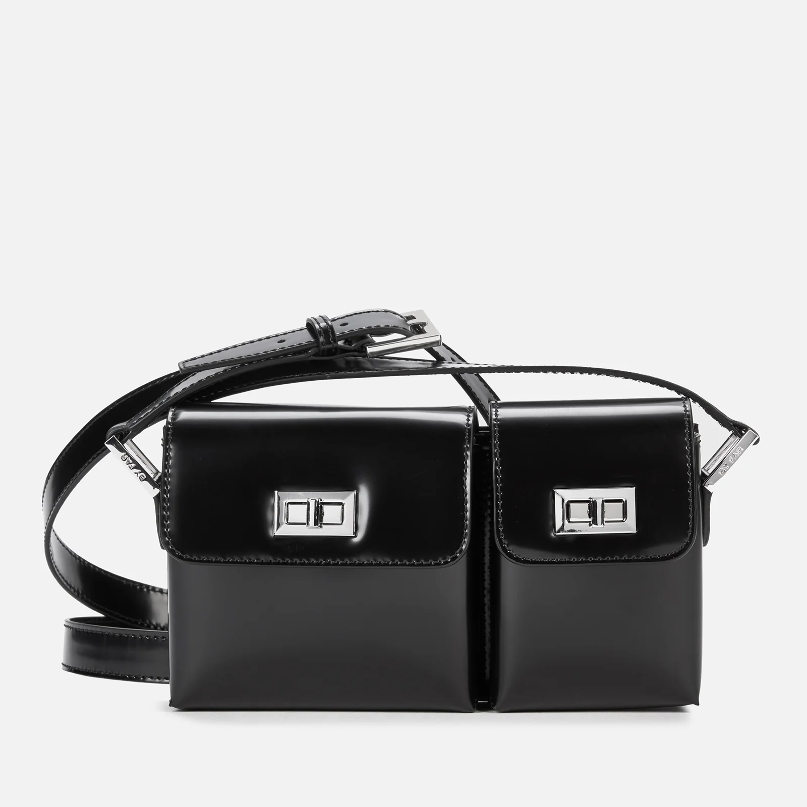 BY FAR Women's Baby Billy Semi Patent Bag - Black Image 1