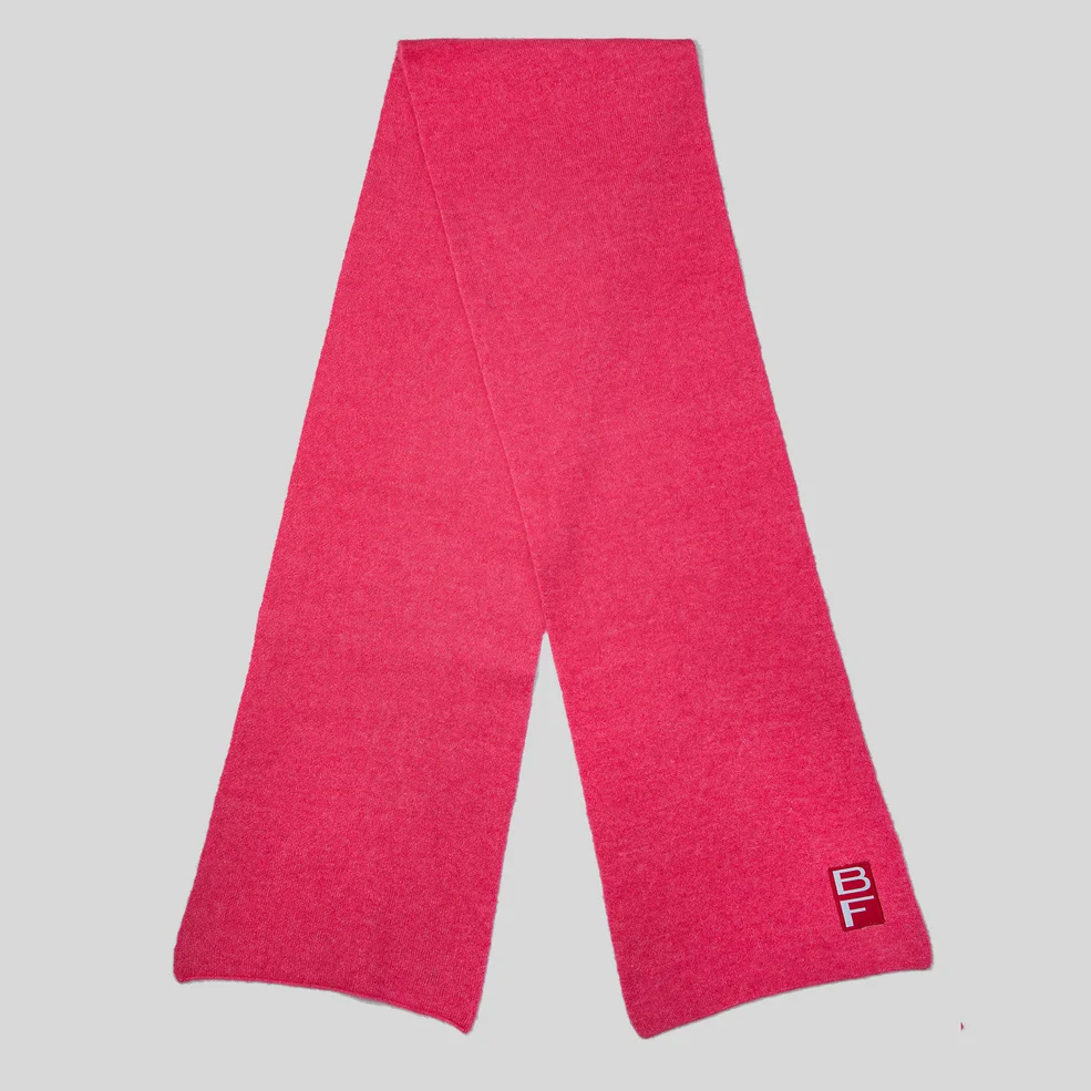 BY FAR Women's Solid Scarf Alpaca - Hot Pink Image 1