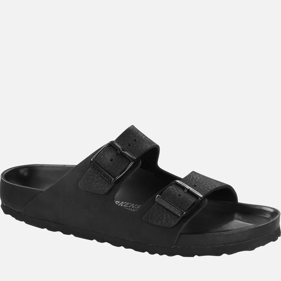 Birkenstock Women's Arizona Slim Fit Mono Leather Double Strap Sandals - Black Image 1