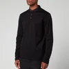 Lanvin Men's Classic Long Sleeve Polo Shirt - Black - Image 1