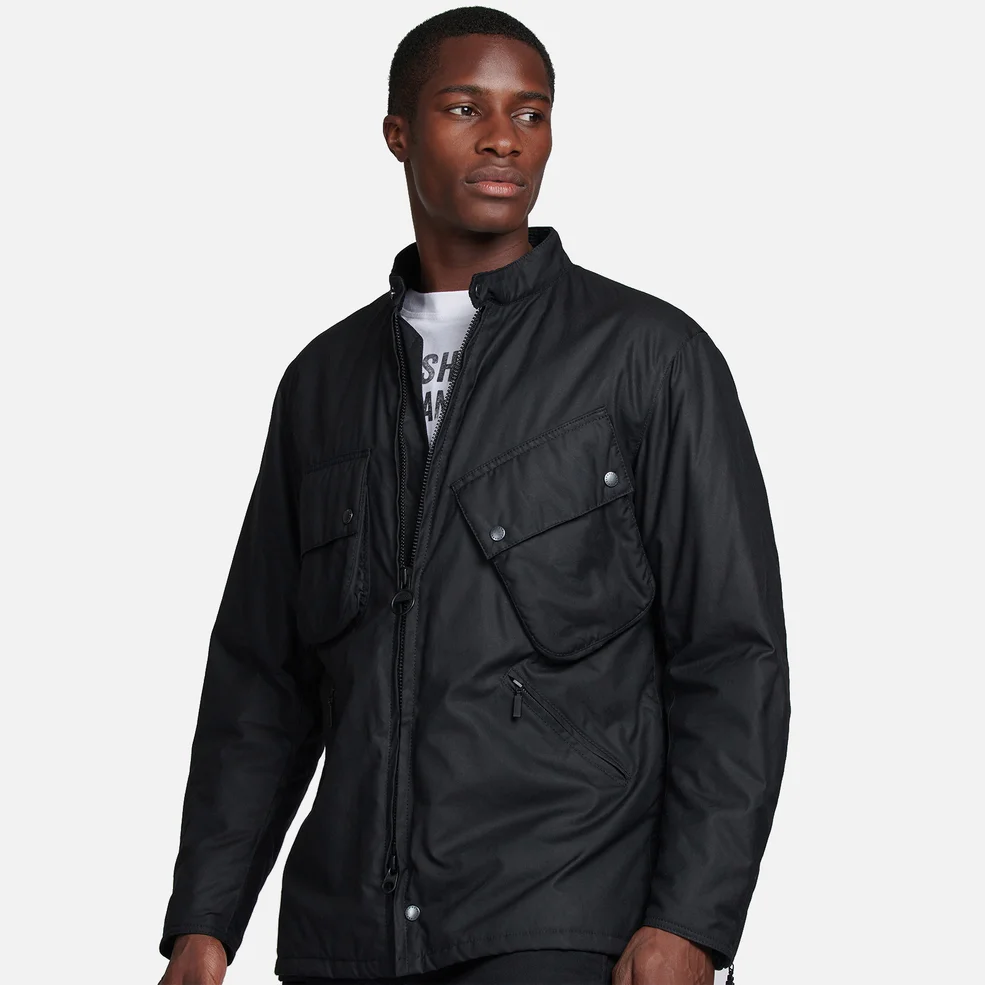 Barbour Heritage X Engineered Garments Men's Harlem Wax Jacket - Black Image 1