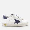 Golden Goose Toddlers' Leather Upper Suede Star And Heel Trainers - White/Blue Depths - Image 1