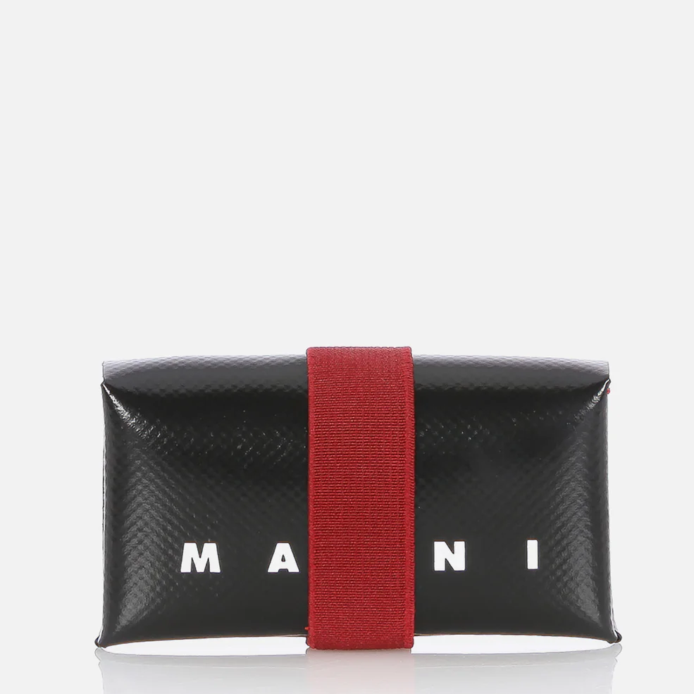 Marni Men's Tribeca Wallet - Black/Eggplant/Red Image 1