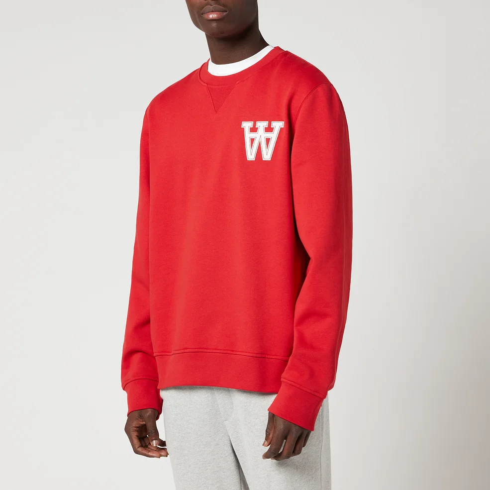 Wood Wood Men's Tye Sweatshirt - Dusty Red Image 1