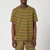 Wood Wood Men's Bobby Stripe T-Shirt - Dark Green - Image 1