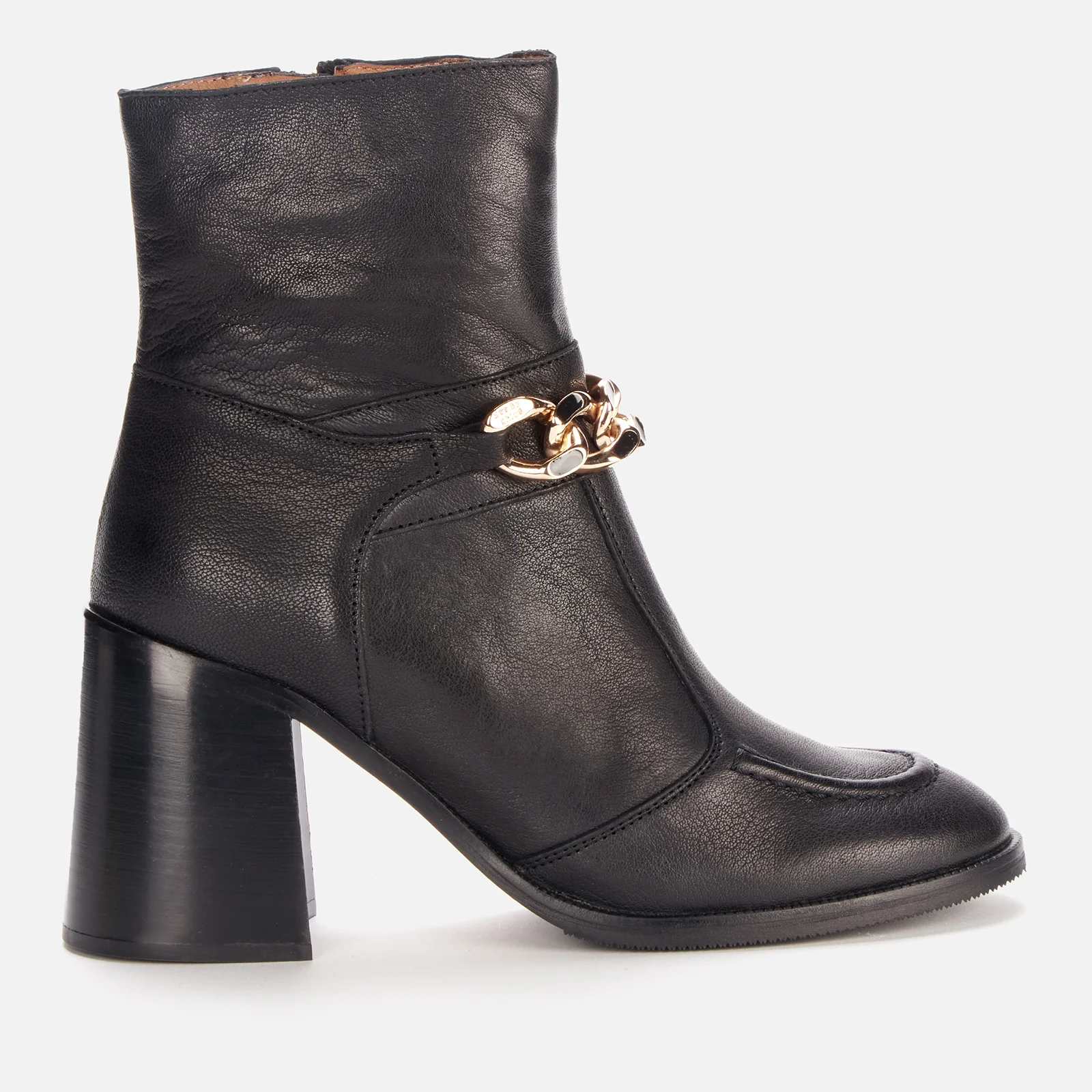See By Chloé Women's Mahe Leather Heeled Boots - Black Image 1