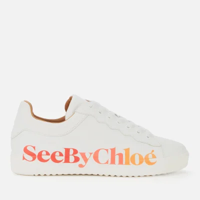 See By Chloé Women's Essie Leather Cupsole Trainers - White