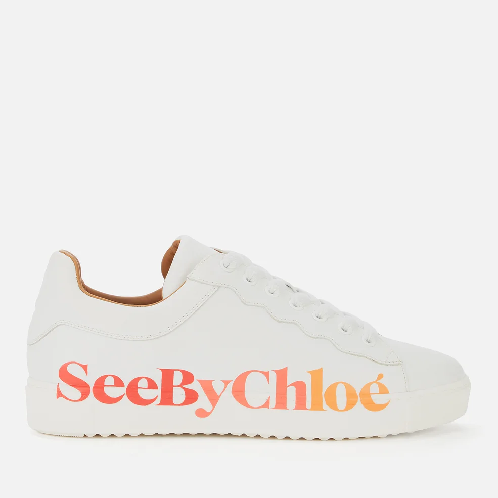 See By Chloé Women's Essie Leather Cupsole Trainers - White Image 1