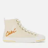 See By Chloé Women's Aryana Canvas Hi-Top Trainers - Beige - Image 1