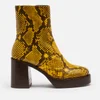 Simon Miller Women's Low Raid Leather Platform Boots - Burn Out Yellow - Image 1
