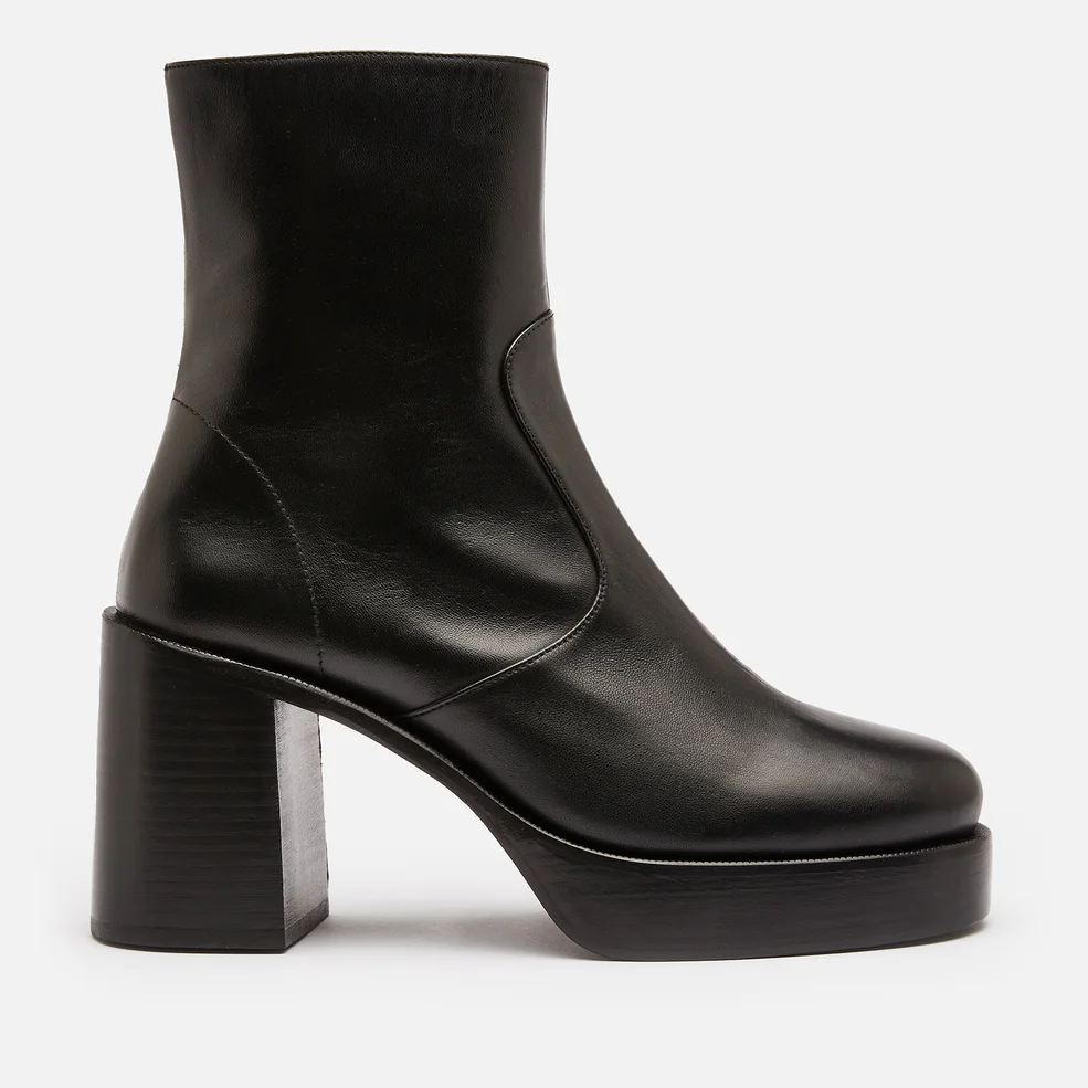 Simon Miller Women's Low Raid Leather Platform Boots - Black Image 1