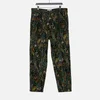 4SDesigns Men's Floral-Brocade Pants - Black - Image 1