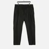 4SDesigns Men's Triple Pleat Pants - Black - Image 1