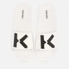 Kenzo Kids' K Logo Sliders - White - Image 1