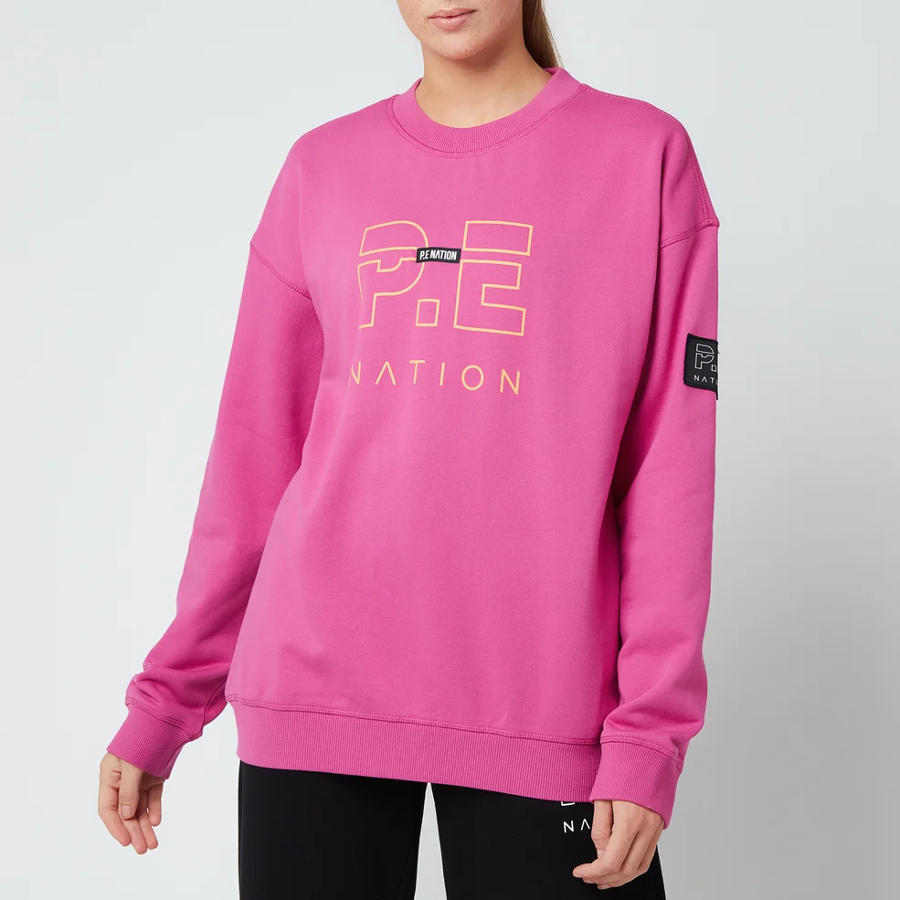 P.E Nation Women's Heads Up Sweatshirt - Pink Dark Pind Image 1