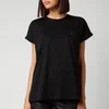 Balmain Women's Short Sleeve Strass Logo T-Shirt - Noir/Noir - Image 1