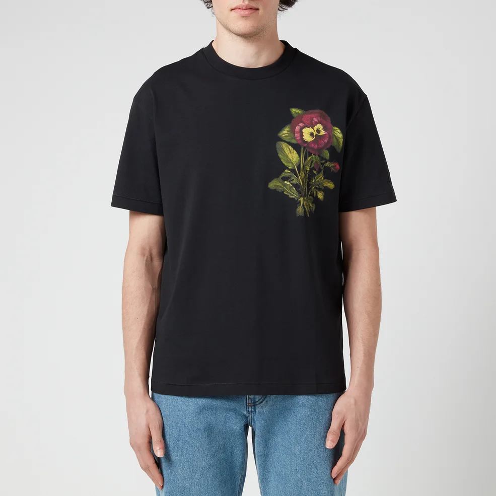 KENZO Men's Floral Graphic T-Shirt - Black Image 1