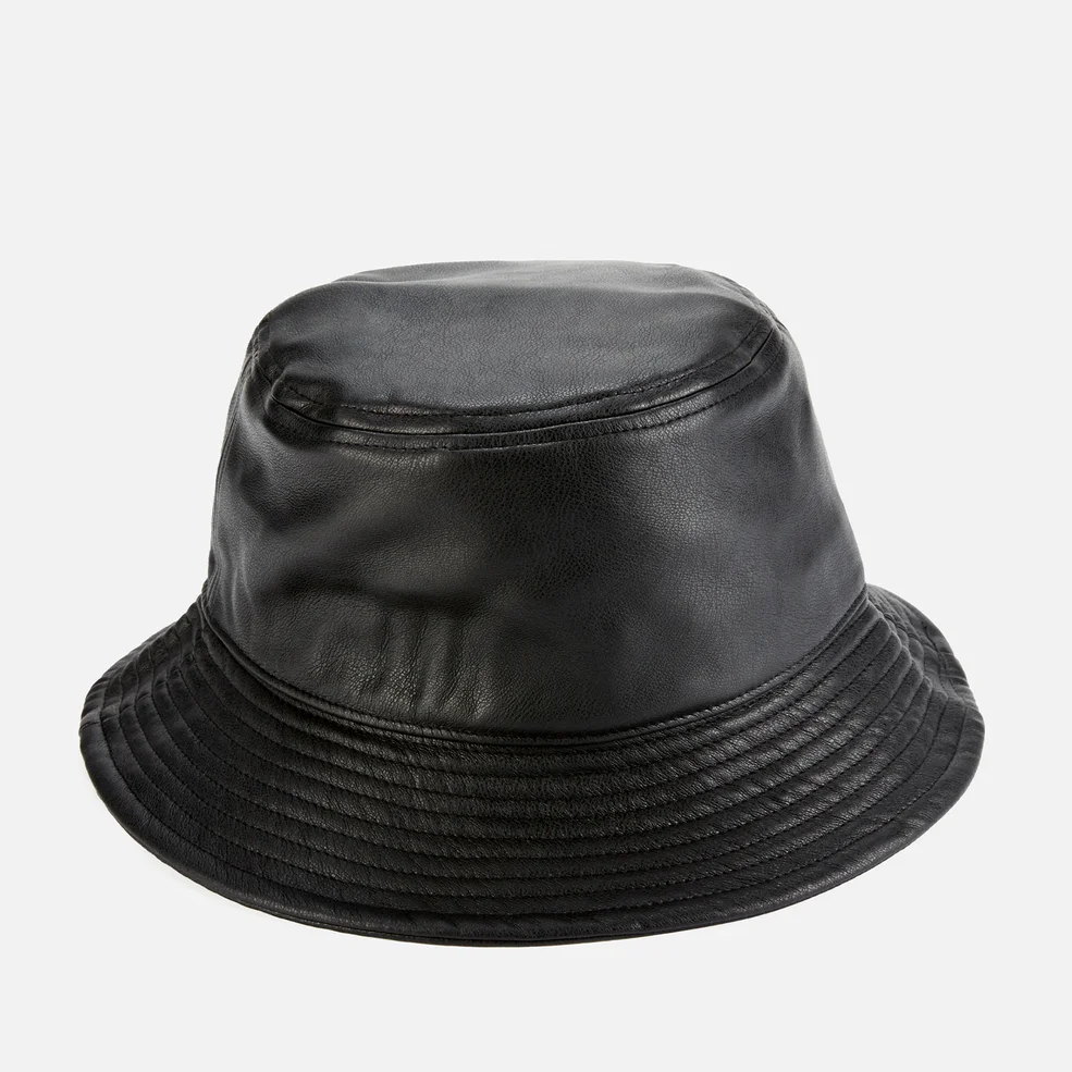 Stand Studio Women's Vida Faux Leather Bucket Hat - Black Image 1