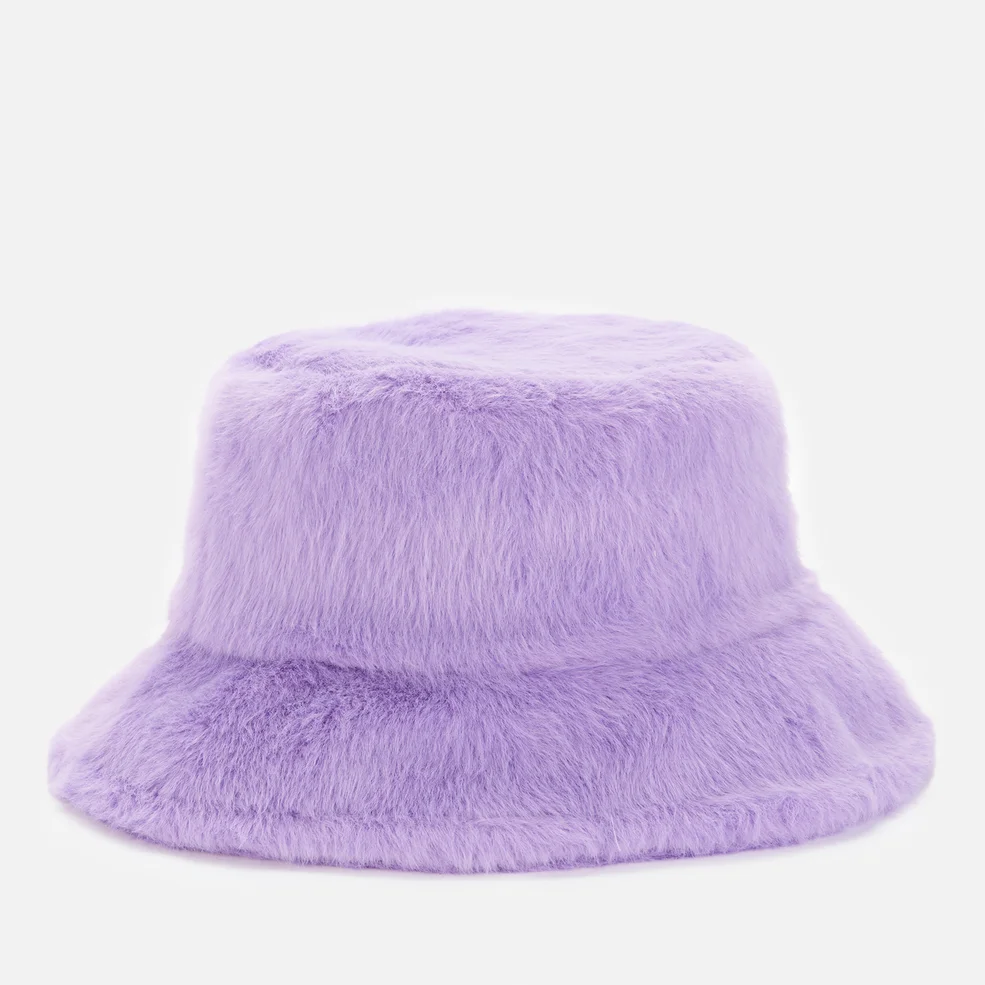 Stand Studio Women's Wera Faux Fur Bucket Hat - Topaz Purple Image 1
