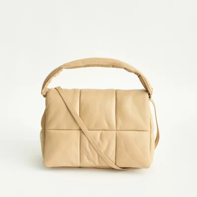 Stand Studio Women's Wanda Faux Leather Clutch Bag - Sand