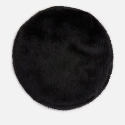 Stand Studio Women's Freja Faux Fur Beret - Black